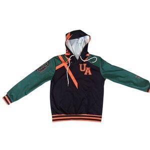 Under Armour Graphic Hoodie Black Green Orange Medium